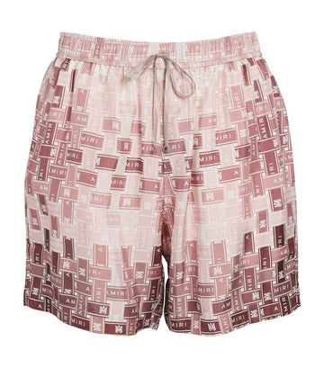 AMIRI  Silk Monogram Pyjama Shorts