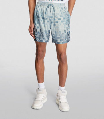 AMIRI  Silk Monogram Shorts