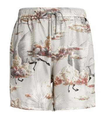 AMIRI  Silk Printed Shorts