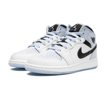 AIR JORDAN 1 MID SE GS 'WHITE ICE BLUE'