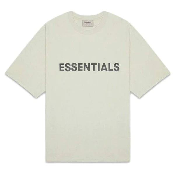 FEAR OF GOD ESSENTIALS 3D SILICON APPLIQUE BOXY T-SHIRT ALFALFA SAGE