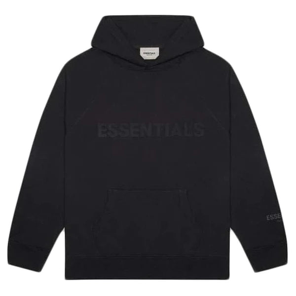 FEAR OF GOD ESSENTIALS 3D SILICON APPLIQUE PULLOVER HOODIE DARK SLATE/STRETCH LIMO/BLACK