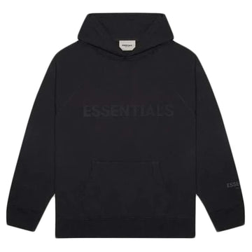 FEAR OF GOD ESSENTIALS 3D SILICON APPLIQUE PULLOVER HOODIE DARK SLATE/STRETCH LIMO/BLACK