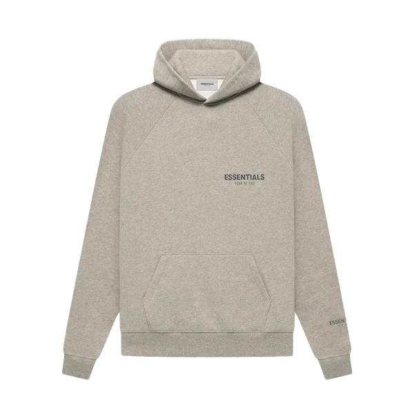 FEAR OF GOD ESSENTIALS CORE COLLECTION PULLOVER HOODIE 'DARK HEATHER OATMEAL'