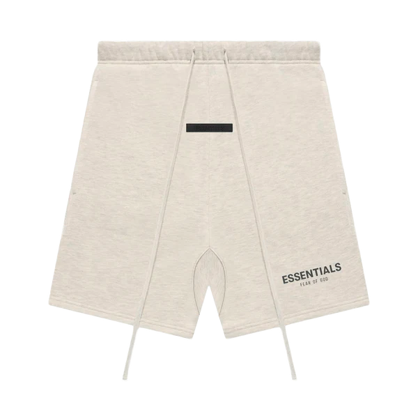 FEAR OF GOD ESSENTIALS SUMMER CORE SWEAT SHORT 'LIGHT HEATHER OATMEAL'