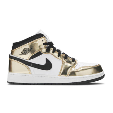 AIR JORDAN 1 MID SE GS 'METALLIC GOLD'