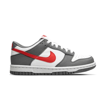 NIKE DUNK LOW NEXT NATURE GS 'SMOKE GREY LIGHT CRIMSON'