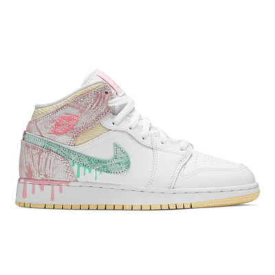 JORDAN 1 MID 'PAINT DRIP'